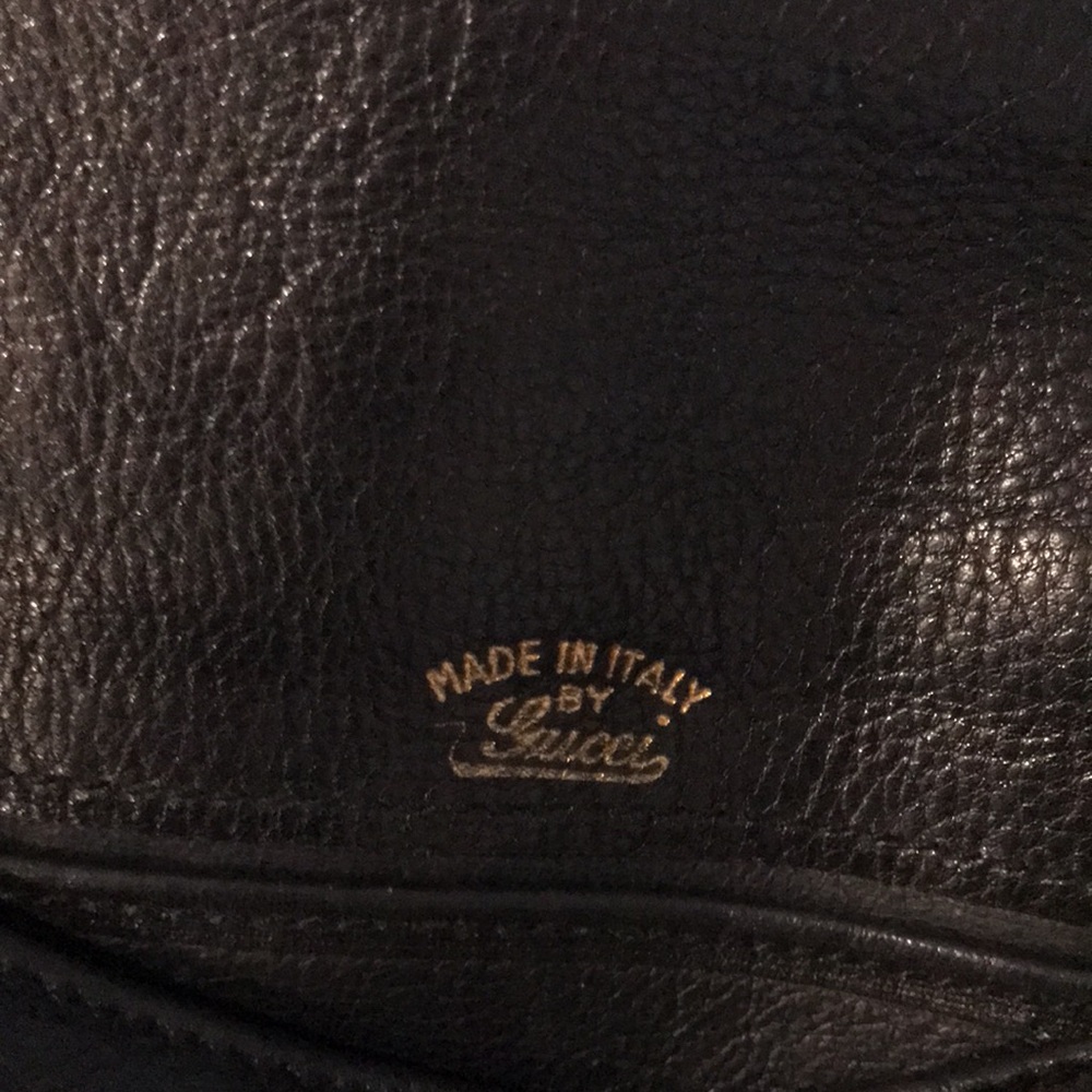 Gucci Black Leather 1970s Great condition. - Picture 4 of 12